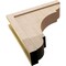 Ekena Millwork 7"W x 28"D x 28"H Thin Bryant Rough Cedar Woodgrain TimberThane Corbel, Primed Tan CORUR07X28X28BRYRCPR - alternate 4